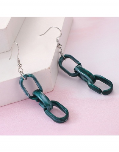 Replica Creative Resin Chain Earrings For Ladies #799034 $4.62 USD for Wholesale