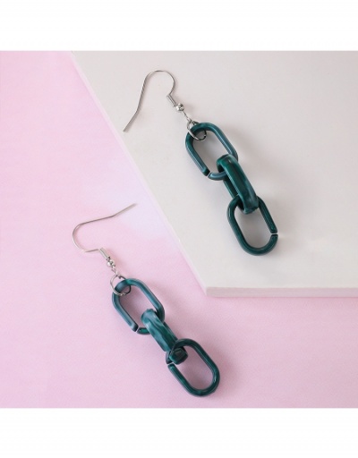 Replica Creative Resin Chain Earrings For Ladies #799034 $4.62 USD for Wholesale