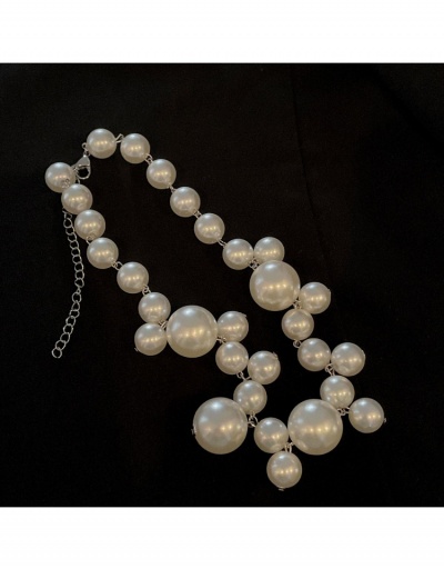 Replica  Fashion Irregular Faux Pearl Necklace For Women #799039 $8.15 USD for Wholesale