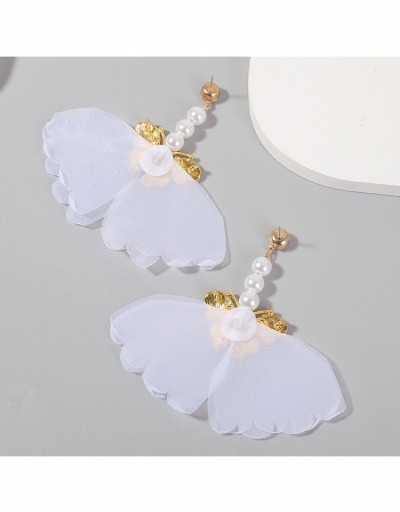 Replica Sweeties Faux Pearl  Butterfly Pendant Earrings #799040 $7.73 USD for Wholesale