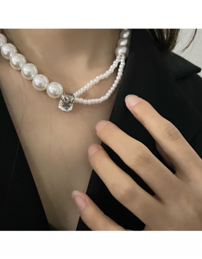  Fashion Personality Faux Pearl Short Clavicle Chain #799045 $7.83 USD, Wholesale Fashion Necklaces