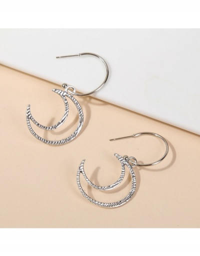 Replica Chic Solid Crescent Pendant Earrings #799046 $4.65 USD for Wholesale