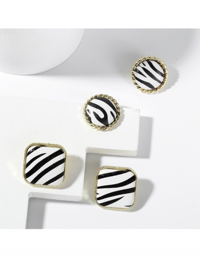 Replica Chic Casual Geometric Printed Stud Earrings #799047 $7.18 USD for Wholesale