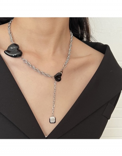 Replica Lovely Heart Chain Patch Necklace For Women #799048 $12.43 USD for Wholesale