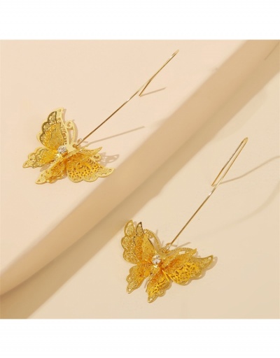 Replica Designer Ladies Butterfly Alloy Earrings #799050 $5.83 USD for Wholesale