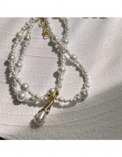 Retro Style Ladies Faux Pearl  Pendant Necklaces #799051 $18.44 USD, Wholesale Fashion Necklaces