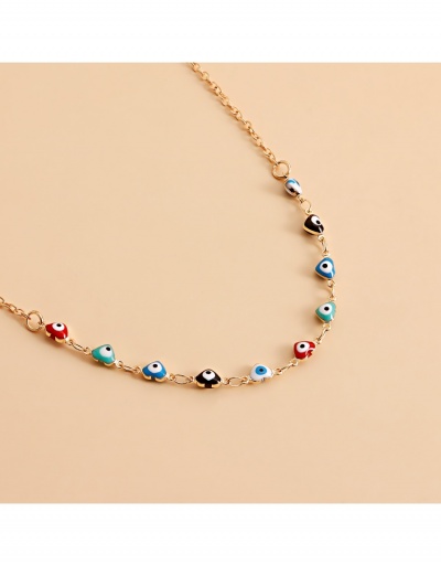 Replica  Fashion Devil's Eye Faux Pearl Design Necklace #799055 $5.99 USD for Wholesale