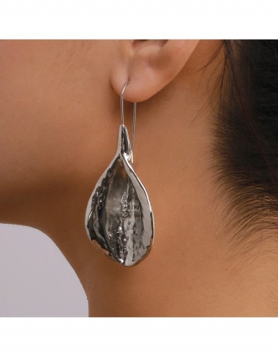  Metal Irregular Geometric Fashion Women Earrings #799061 $7.25 USD, Wholesale Fashion Earrings