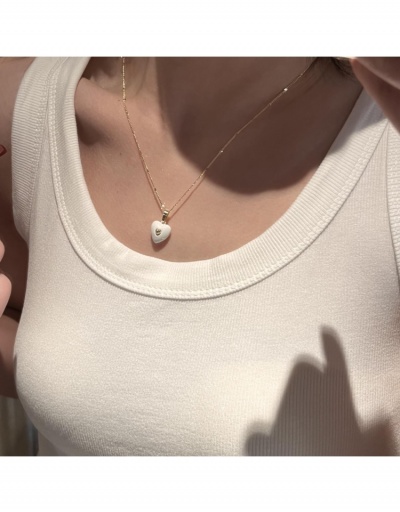 Replica  Korean Fashion Heart Gentle Collarbone Chain #799070 $7.85 USD for Wholesale