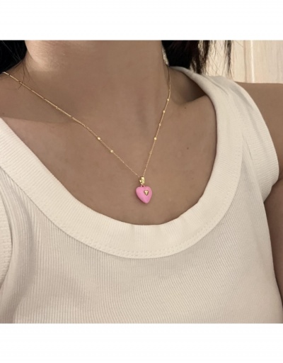 Replica  Korean Fashion Heart Gentle Collarbone Chain #799070 $7.85 USD for Wholesale