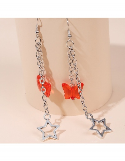  European Star Butterfly Hollow Out Design Earrings #799074 $4.93 USD, Wholesale Fashion Earrings