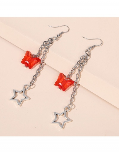 Replica  European Star Butterfly Hollow Out Design Earrings #799074 $4.93 USD for Wholesale