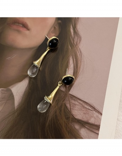 Replica  French Retro Transparent Water Drop Earrings #799079 $11.51 USD for Wholesale