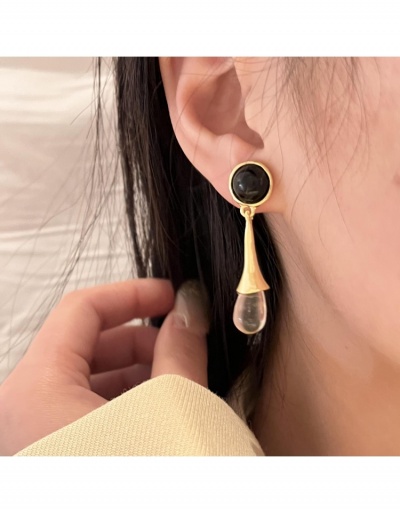 Replica  French Retro Transparent Water Drop Earrings #799079 $11.51 USD for Wholesale