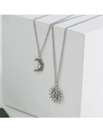 Replica  Personality Sun And Moon Pendant Women Necklace #799088 $5.80 USD for Wholesale