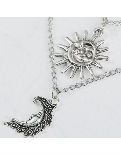 Replica  Personality Sun And Moon Pendant Women Necklace #799088 $5.80 USD for Wholesale