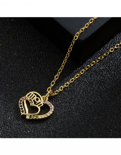  Fashion Hollowed Out Mother's Day Gift Necklace #799091 $8.91 USD, Wholesale Fashion Necklaces