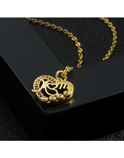 Replica  Fashion Hollowed Out Mother's Day Gift Necklace #799091 $8.91 USD for Wholesale