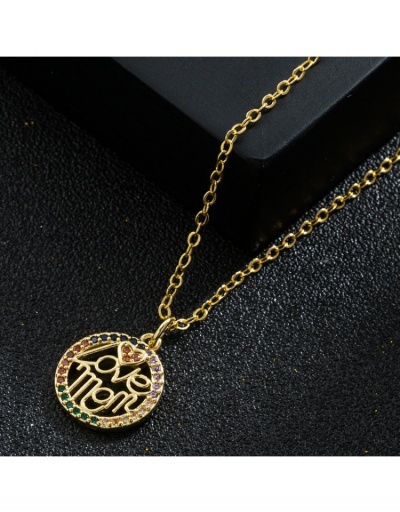  Casual Letter Mother's Day Gift Necklace #799093 $8.58 USD, Wholesale Fashion Necklaces