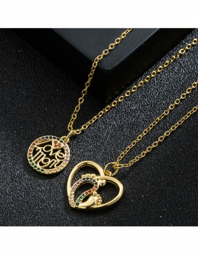 Replica  Casual Letter Mother's Day Gift Necklace #799093 $8.58 USD for Wholesale