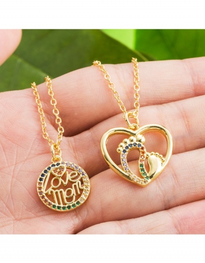 Replica  Casual Letter Mother's Day Gift Necklace #799093 $8.58 USD for Wholesale