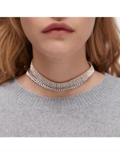 Replica Full Rhinestone Choker Necklace Sets #799105 $11.33 USD for Wholesale