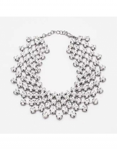 Replica  Exaggerated Party Rhinestone Necklace For Women #799107 $20.28 USD for Wholesale