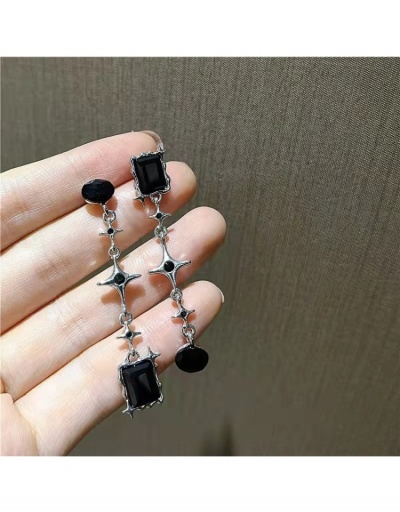 Replica Retro Style Black Zircon Earrings #799108 $5.05 USD for Wholesale