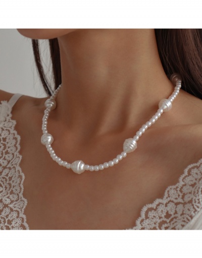 Elegant Full Faux Pearl White Necklace For Ladies #799109 $7.53 USD, Wholesale Fashion Necklaces