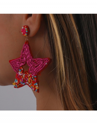 Replica Unique Beads Sequined Fishstar Pendant Earrings  #799127 $13.97 USD for Wholesale