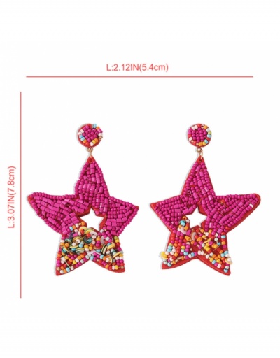 Replica Unique Beads Sequined Fishstar Pendant Earrings  #799127 $13.97 USD for Wholesale