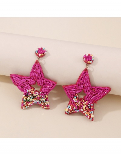 Replica Unique Beads Sequined Fishstar Pendant Earrings  #799127 $13.97 USD for Wholesale