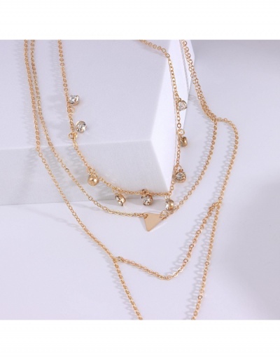 Replica  Fashion Simple Imitation Rhinestone Layer Pendant Collarbone Chain #799133 $4.95 USD for Wholesale