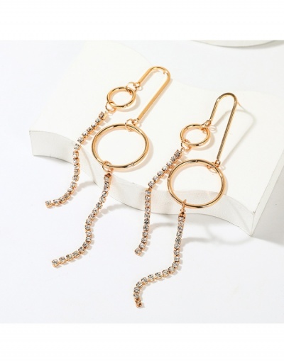 Replica Fashion Vintage Rhinestone Long Earrings For Women #799137 $5.85 USD for Wholesale