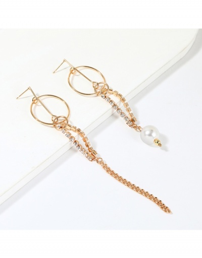 Replica Fashion Vintage Rhinestone Long Earrings For Women #799141 $6.30 USD for Wholesale