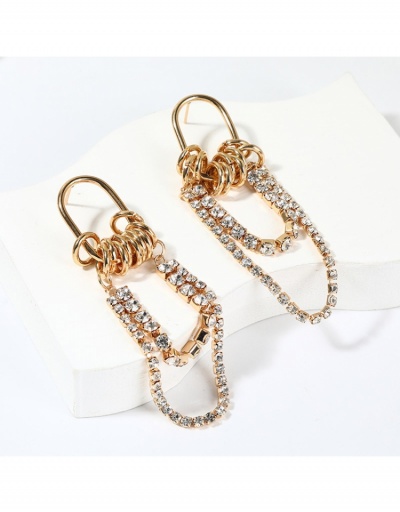 Replica  Ins Creative Personality Long Geometric Earrings #799154 $6.76 USD for Wholesale