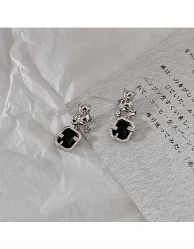 Replica Lovely Bear Zircon Earrings For Ladies #799161 $4.24 USD for Wholesale