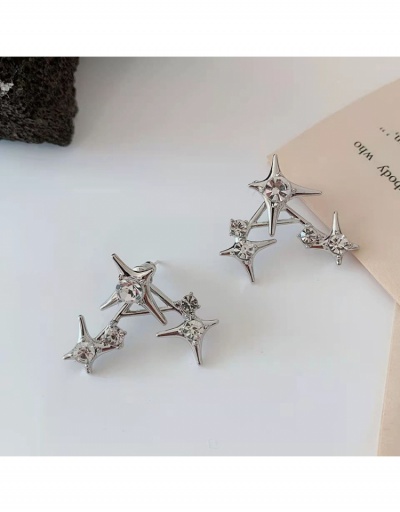 Vintage Rhinestone Star Earrings For Ladies #799163 $4.40 USD, Wholesale Fashion Earrings