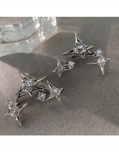 Replica Vintage Rhinestone Star Earrings For Ladies #799163 $4.40 USD for Wholesale