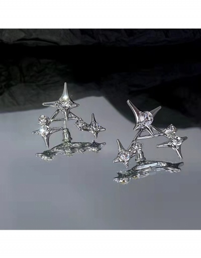 Replica Vintage Rhinestone Star Earrings For Ladies #799163 $4.40 USD for Wholesale