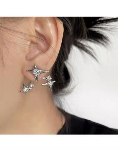 Replica Vintage Rhinestone Star Earrings For Ladies #799163 $4.40 USD for Wholesale