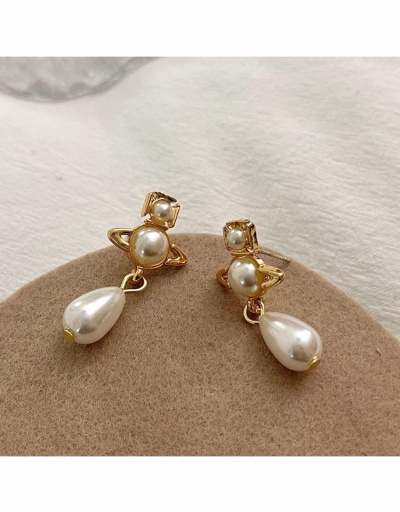  Fashion Faux Pearl Pendant Earrings For Ladies #799165 $8.40 USD, Wholesale Fashion Earrings