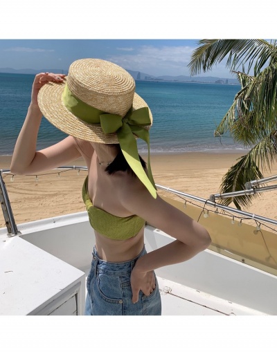 Replica  Summer Straw Bow Patch Beach Women Hat #799166 $21.25 USD for Wholesale