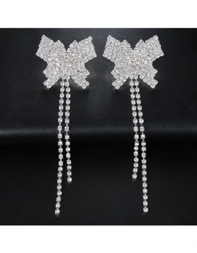 Replica  Fashion Shiny Personality Rhinestone Earrings For Women #799168 $10.33 USD for Wholesale