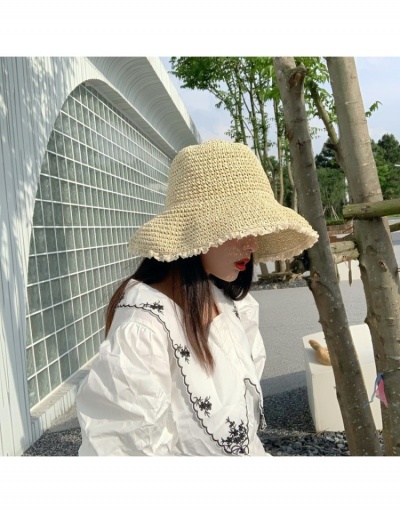  Summer Weave Lace Patch Bucket Hat For Women #799169 $14.50 USD, Wholesale Fashion Hats