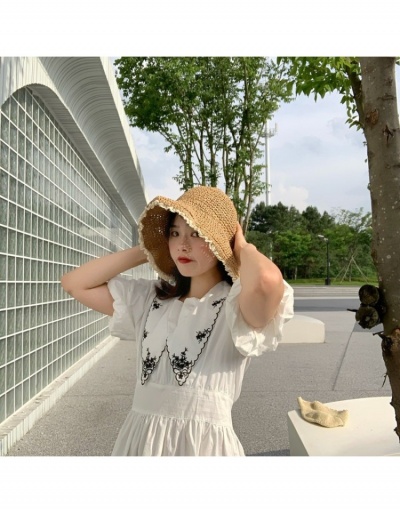 Replica  Summer Weave Lace Patch Bucket Hat For Women #799169 $14.50 USD for Wholesale