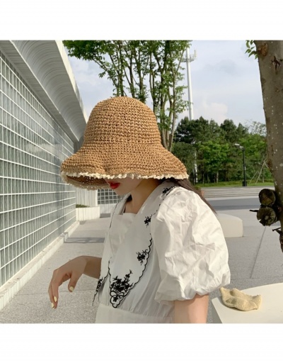 Replica  Summer Weave Lace Patch Bucket Hat For Women #799169 $14.50 USD for Wholesale