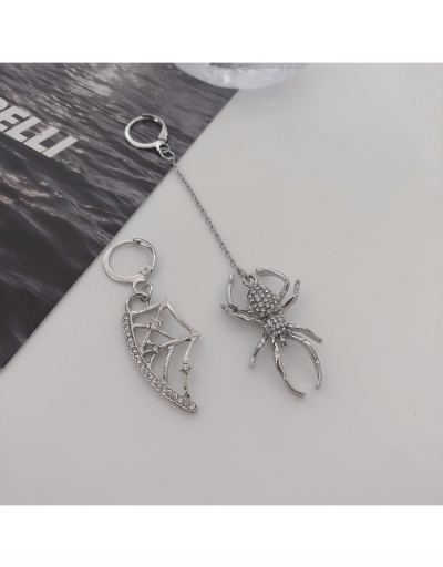 Hip Hop Spider Design Zircon Necklaces For Women #799177 $4.84 USD, Wholesale Fashion Earrings