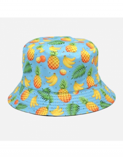  Summer Pineapple Printing Bucket Hat #799178 $9.34 USD, Wholesale Fashion Hats