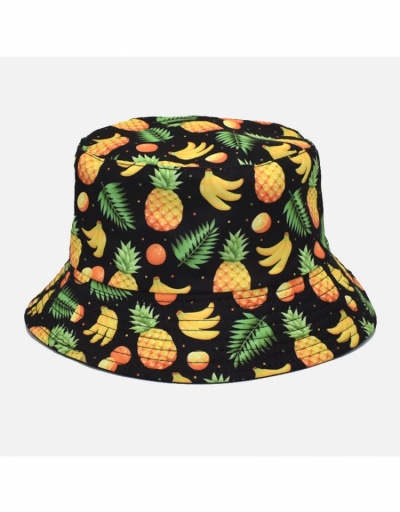 Replica  Summer Pineapple Printing Bucket Hat #799178 $9.34 USD for Wholesale